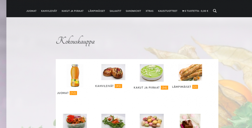 Tehtyjä: Sandwich House -verkkokauppojen ulkoasu-uudistus