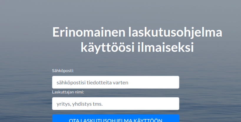 Laskutusohjelma käyttöösi ilmaiseksi!